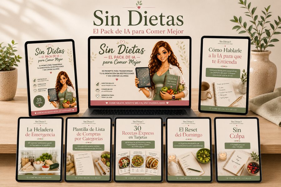 Sin Dietas: El Pack de IA para Comer Mejor